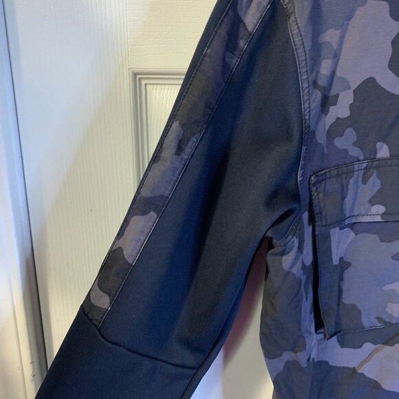 Nike Sportswear Men's Camo Jacket Size S Obsidian NSW 2018 Lightweight Snaps - Picture 8 of 12